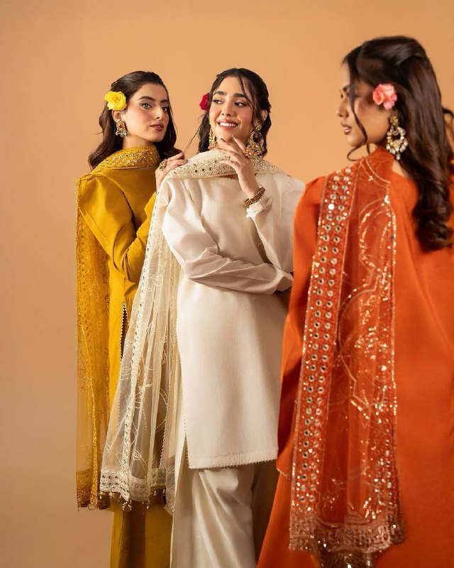 A Radiant Traditional Ensemble Festive Glamour Top With Farshi Salwar
