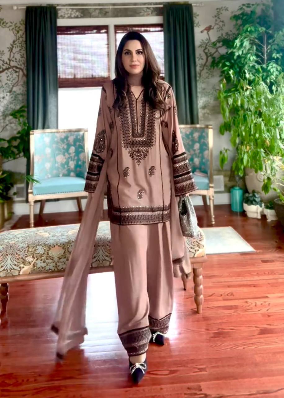 Ameera Grace Ivory Echo Natural Silk Salwar Suit