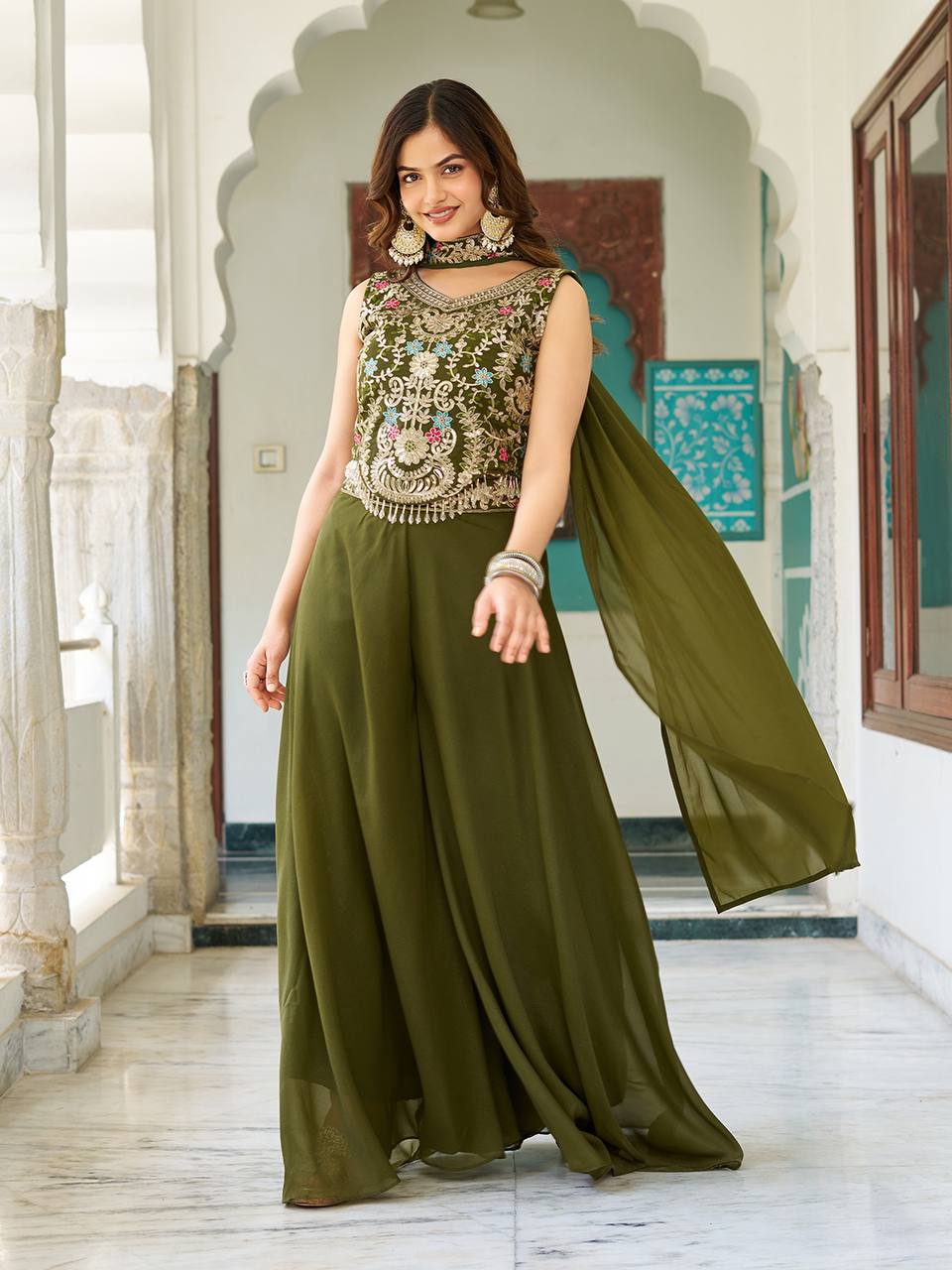 Mehfil Muse Festive Wear for Modern Divas Palazzo Suit