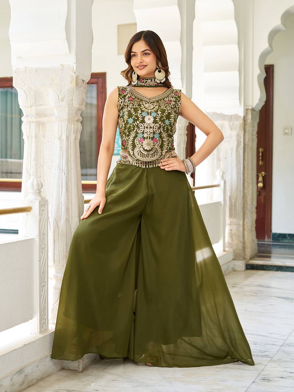 Mehfil Muse Festive Wear for Modern Divas Palazzo Suit