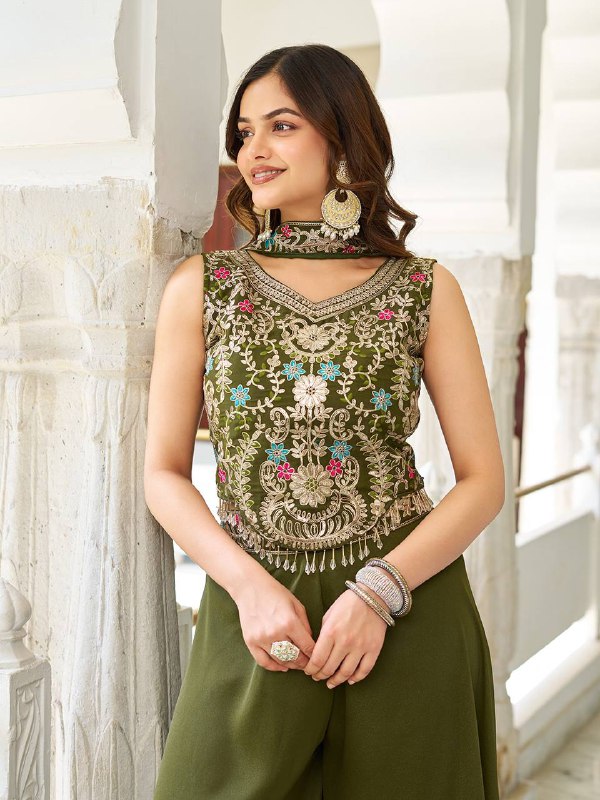 Mehfil Muse Festive Wear for Modern Divas Palazzo Suit