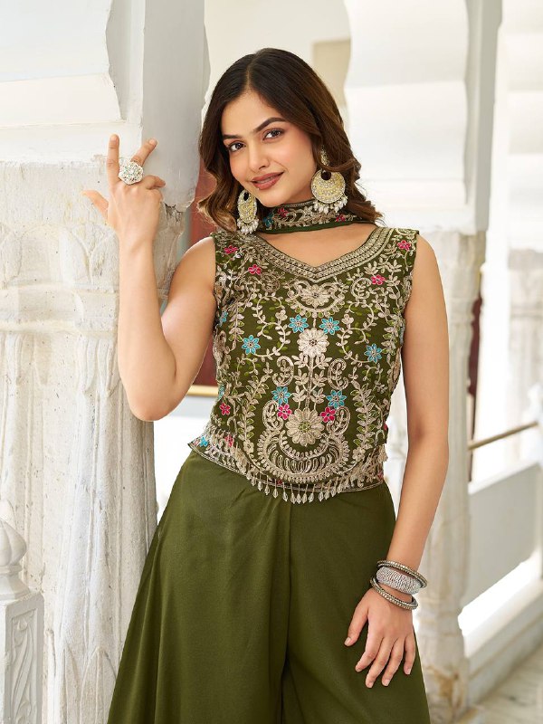 Mehfil Muse Festive Wear for Modern Divas Palazzo Suit