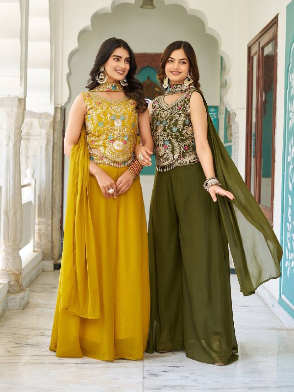 Mehfil Muse Festive Wear for Modern Divas Palazzo Suit