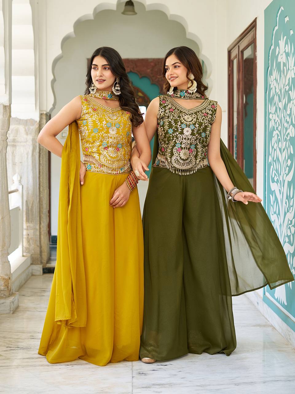 Mehfil Muse Festive Wear for Modern Divas Palazzo Suit