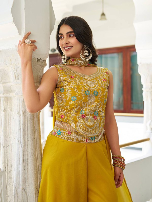 Mehfil Muse Festive Wear for Modern Divas Palazzo Suit