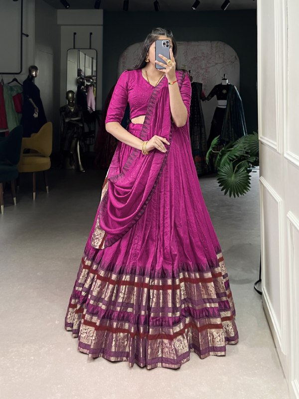 Colors of a Queen Chanderi Classic Lehenga Choli