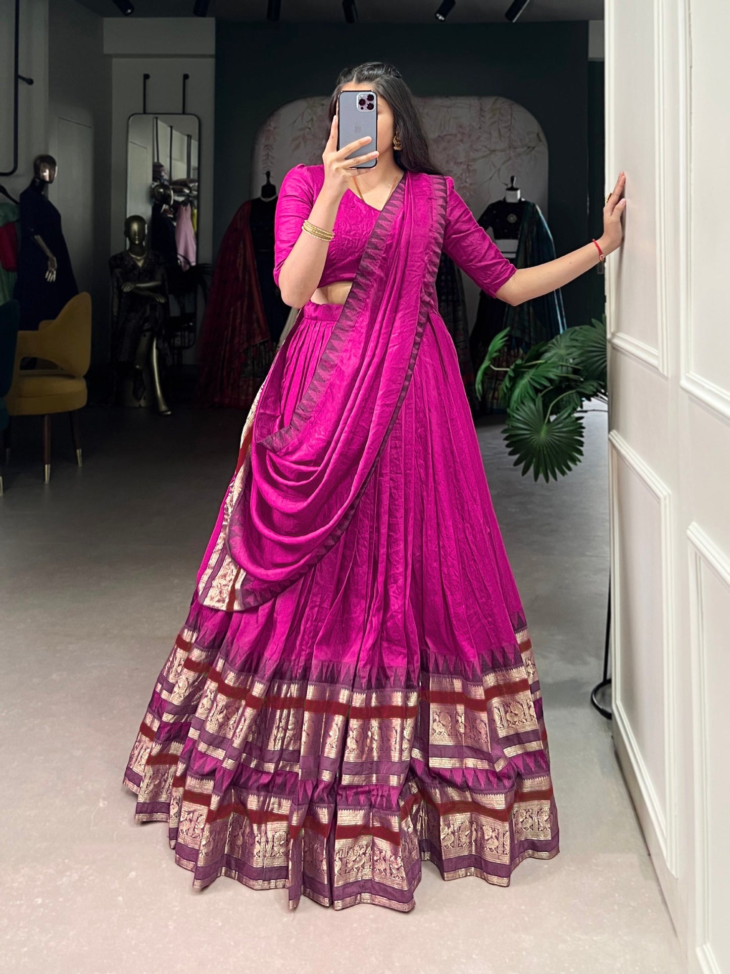 Colors of a Queen Chanderi Classic Lehenga Choli