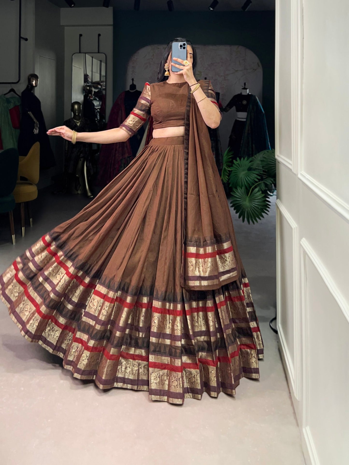 Colors of a Queen Chanderi Classic Lehenga Choli