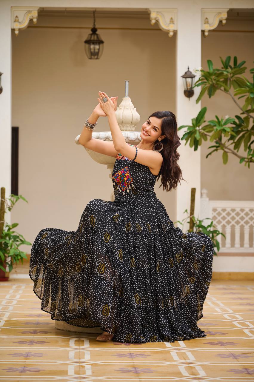 Dandiya Dreams Traditional Festive Flow Gown