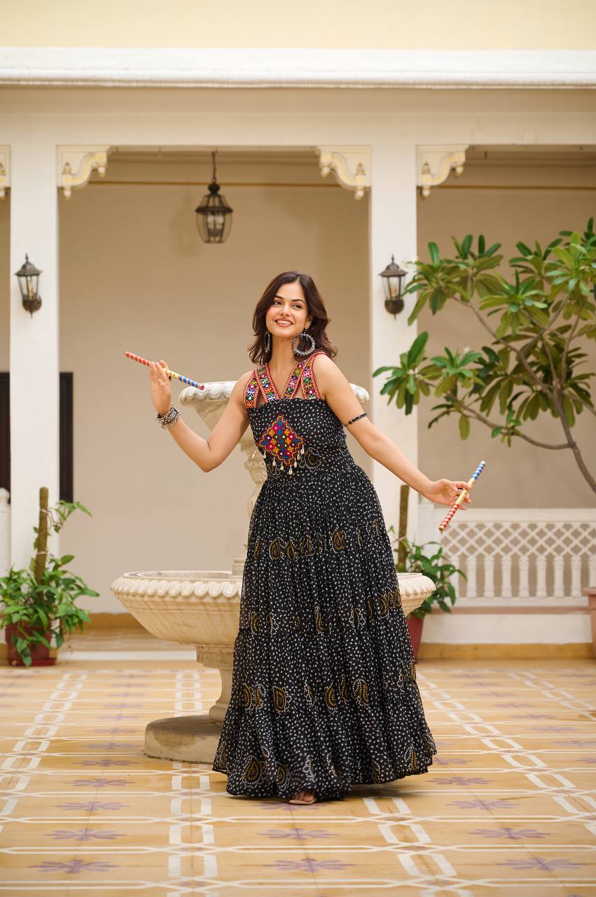Dandiya Dreams Traditional Festive Flow Gown