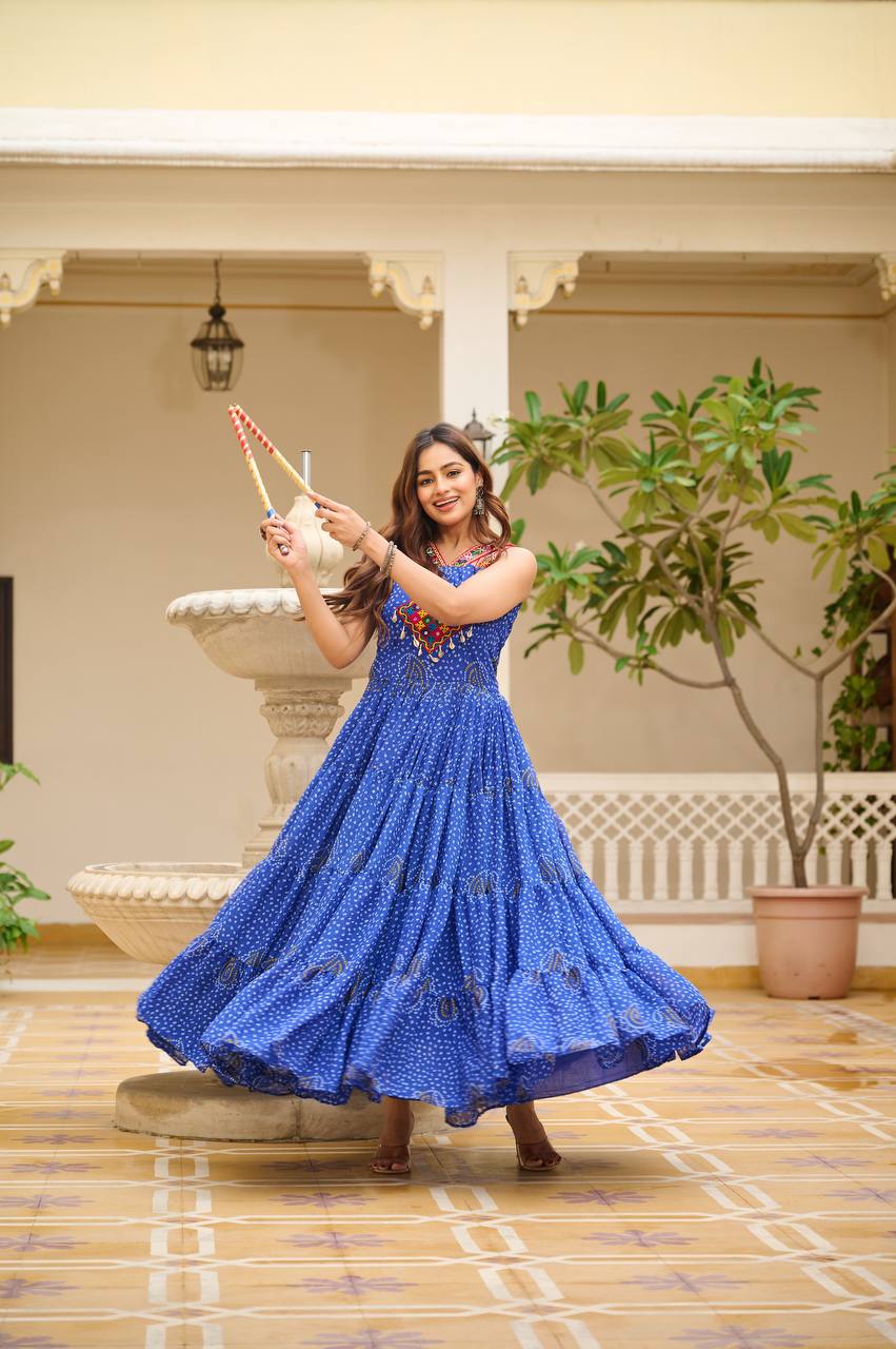 Dandiya Dreams Traditional Festive Flow Gown