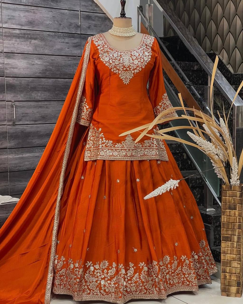 Rang Mahal Classic Short Kurti Lehenga Set