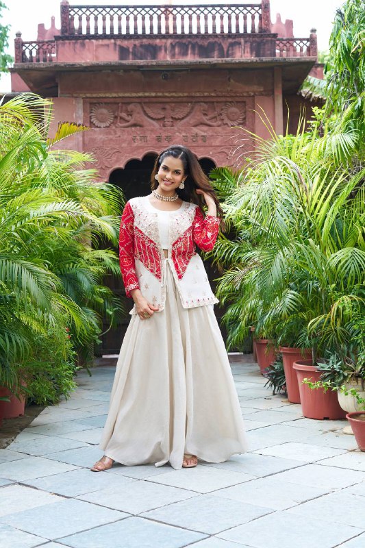 Siya New Festival badhrej koti & Plazza With choli