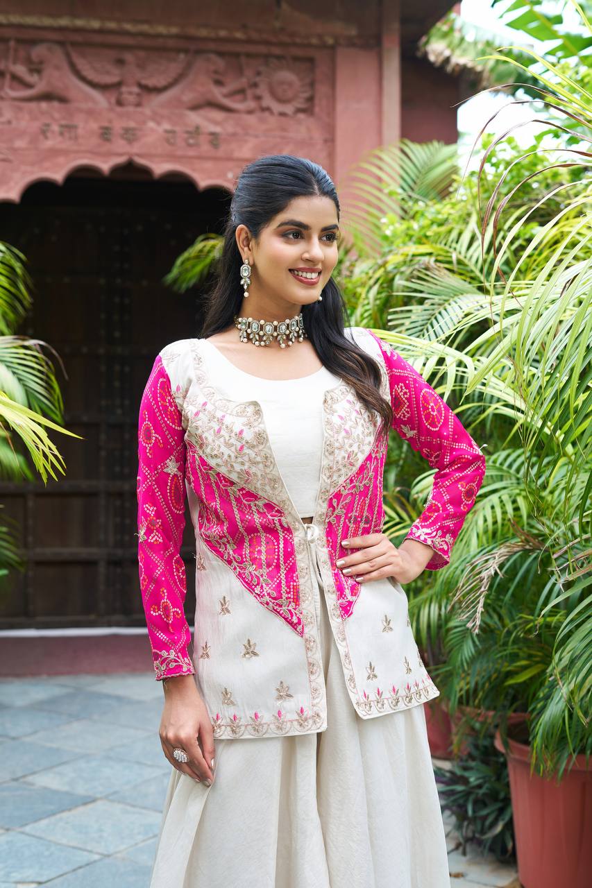 Siya New Festival badhrej koti & Plazza With choli