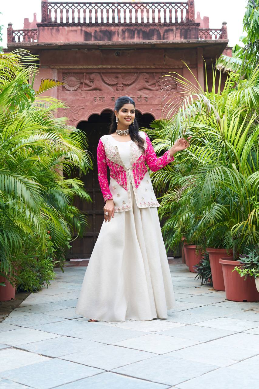 Siya New Festival badhrej koti & Plazza With choli