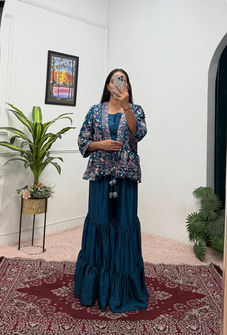 Advika From Tradition to Trend Koti, Blouse & Plazoo