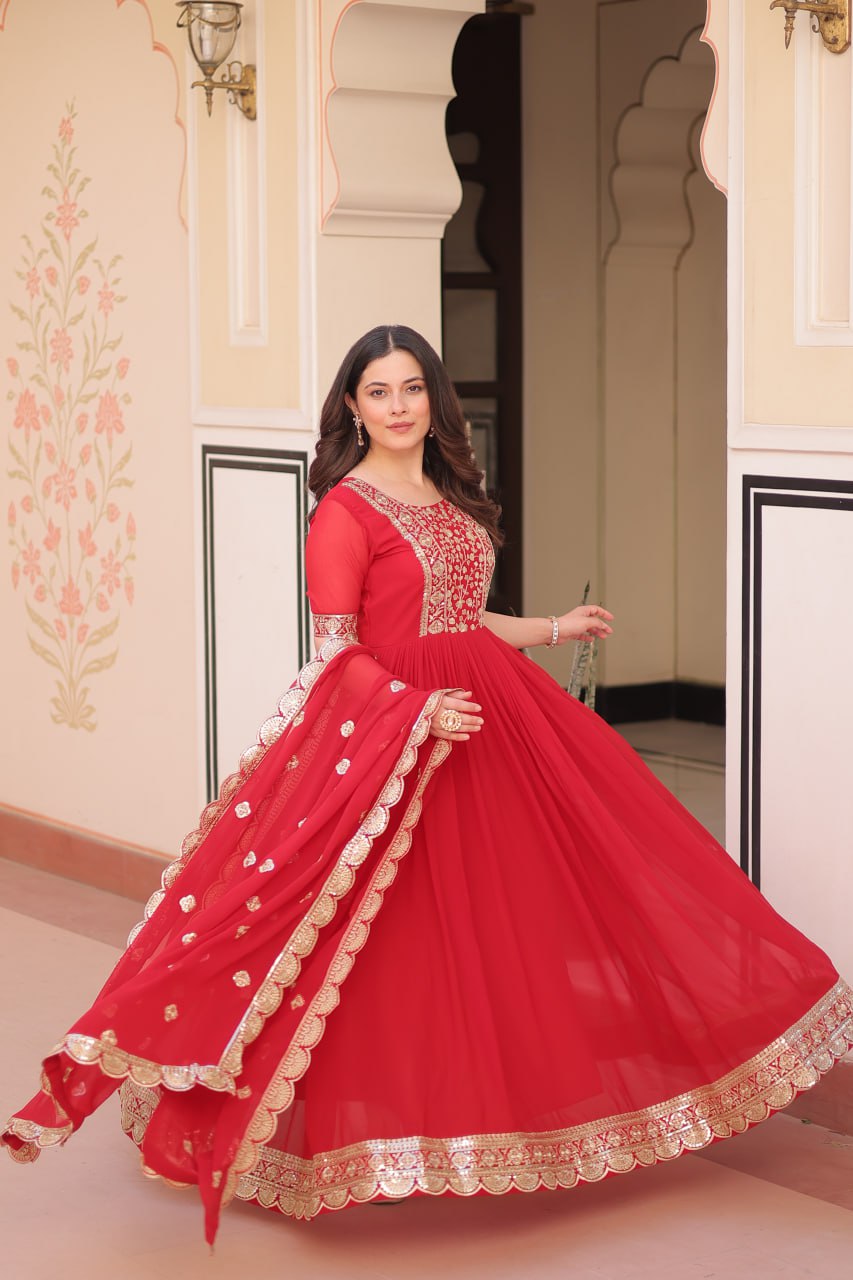 Jashn-e-Jaam Gold Embroidery Gown