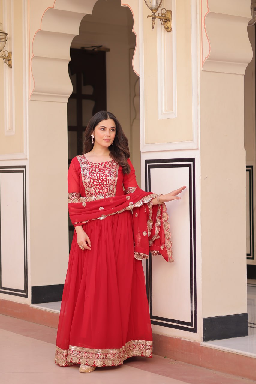 Jashn-e-Jaam Gold Embroidery Gown