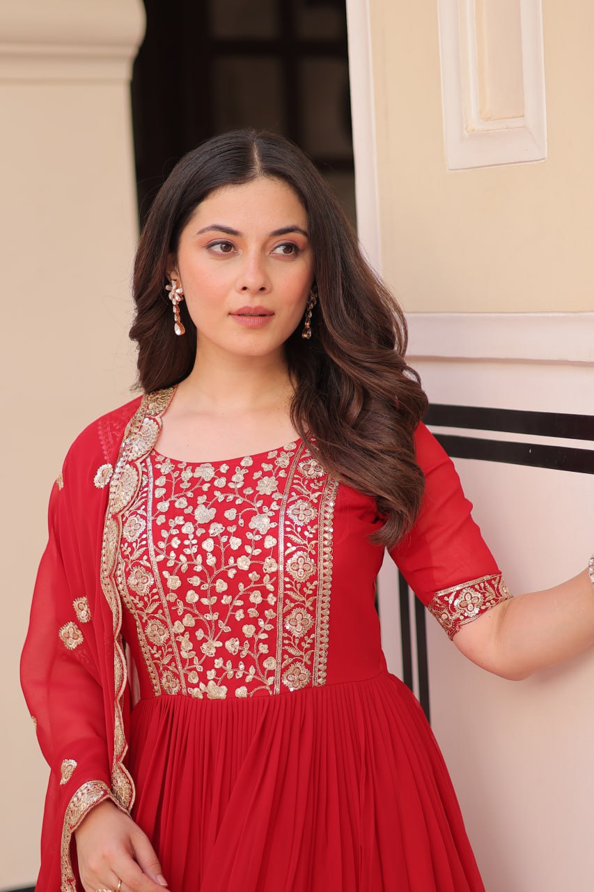 Jashn-e-Jaam Gold Embroidery Gown