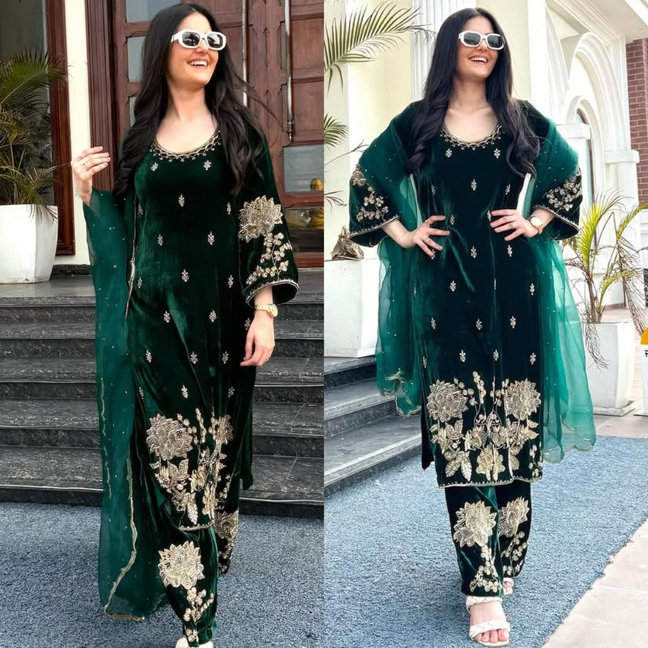Velour Elegance Luxe Velvet Suit Set