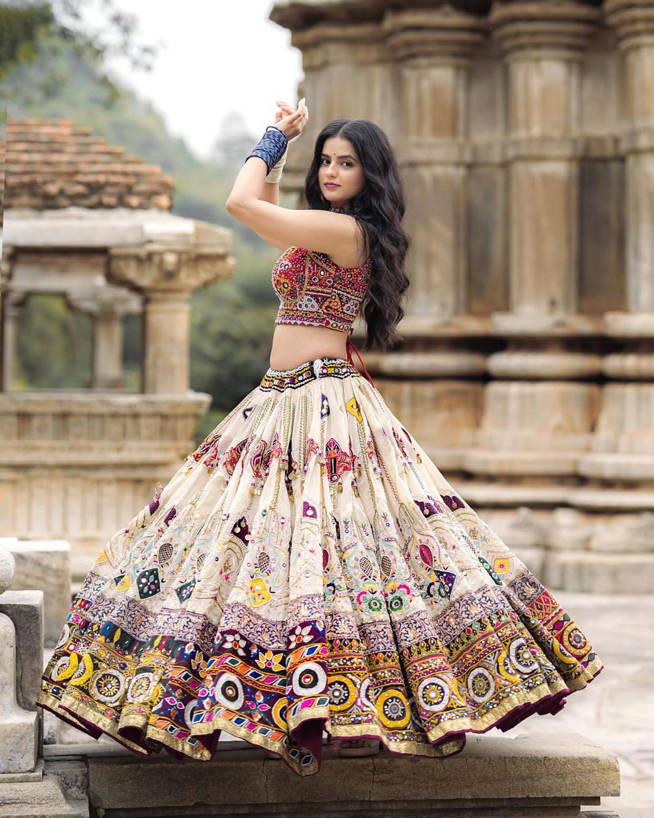 Navraas Couture Mirror Tales of Tradition Navratri Special Chaniya Choli