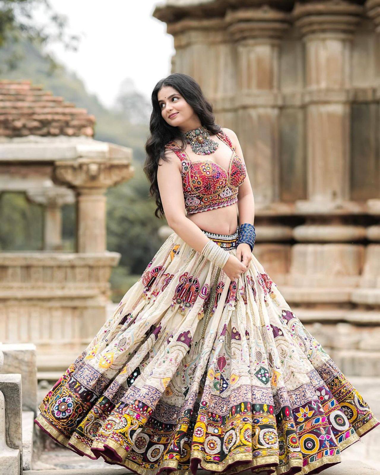 Navraas Couture Mirror Tales of Tradition Navratri Special Chaniya Choli