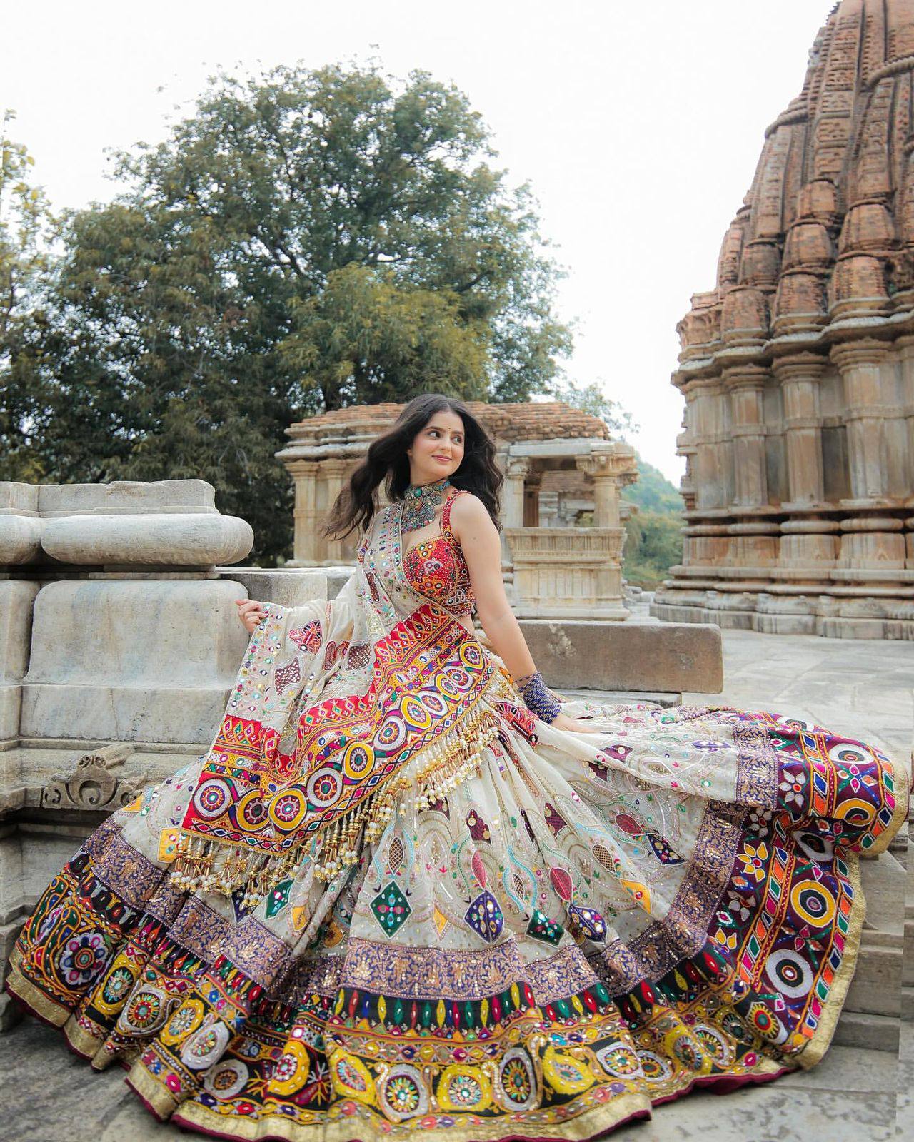Navraas Couture Mirror Tales of Tradition Navratri Special Chaniya Choli