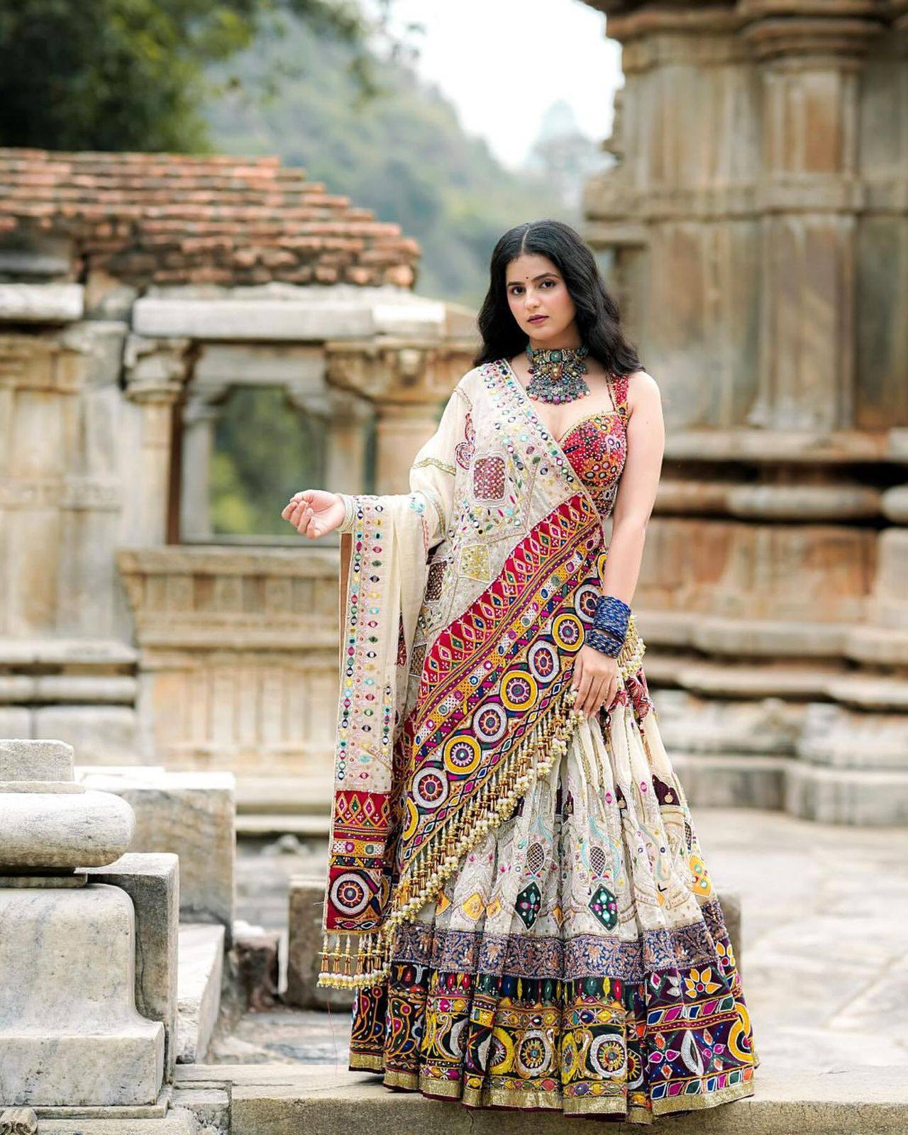 Navraas Couture Mirror Tales of Tradition Navratri Special Chaniya Choli
