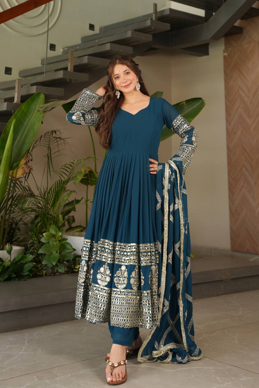 Divine Mulberry Charm New Designer Party Wear Sharara Suit