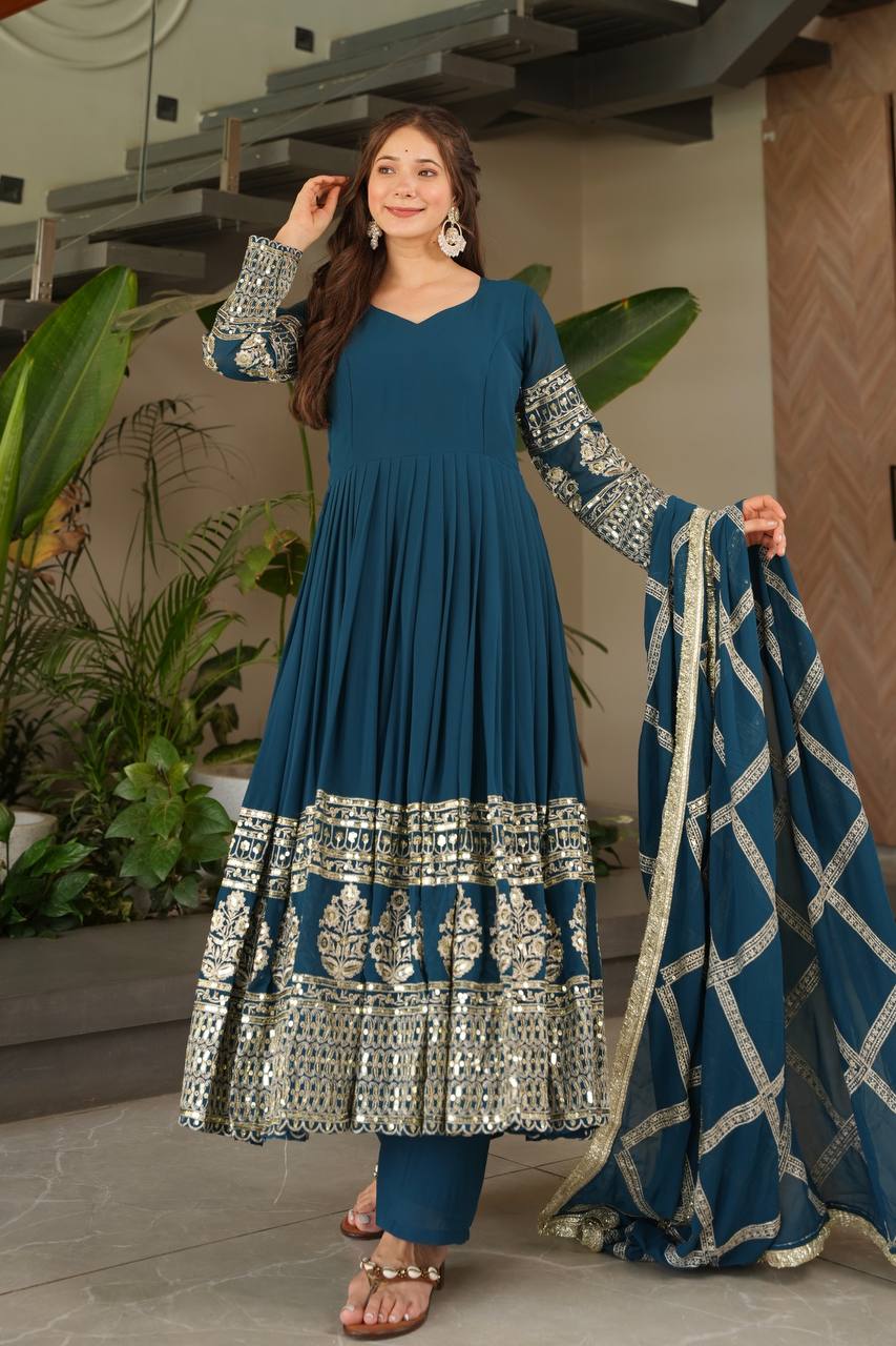 Divine Mulberry Charm New Designer Party Wear Sharara Suit
