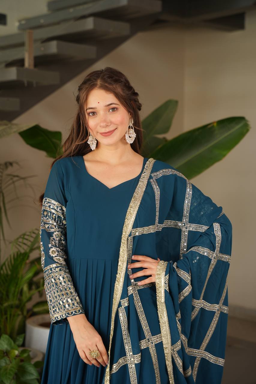 Divine Mulberry Charm New Designer Party Wear Sharara Suit