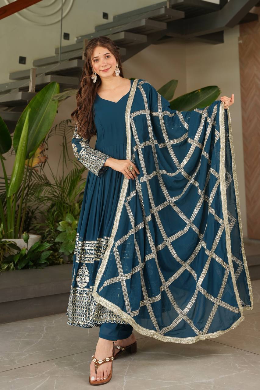 Divine Mulberry Charm New Designer Party Wear Sharara Suit