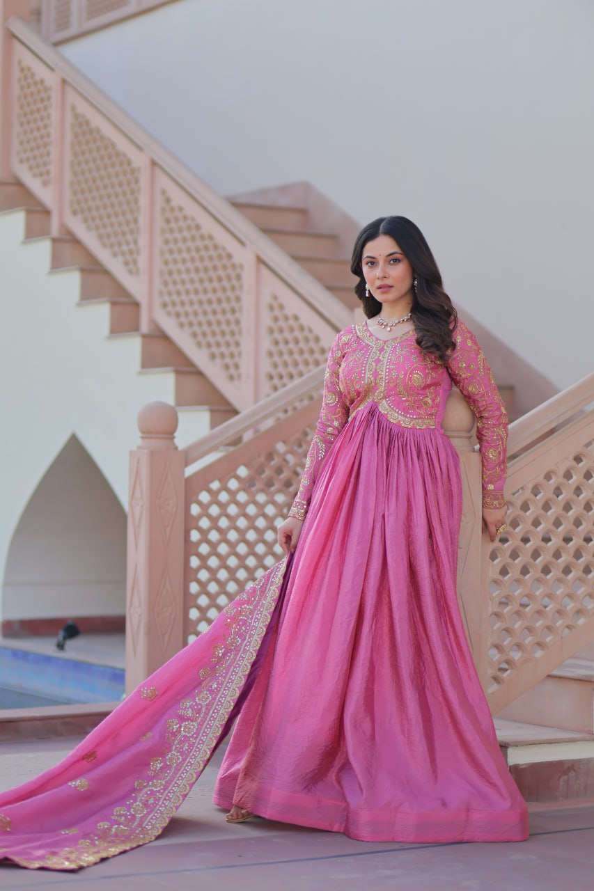 Sitara Embroidered Dreams in Regal Anarkali Set