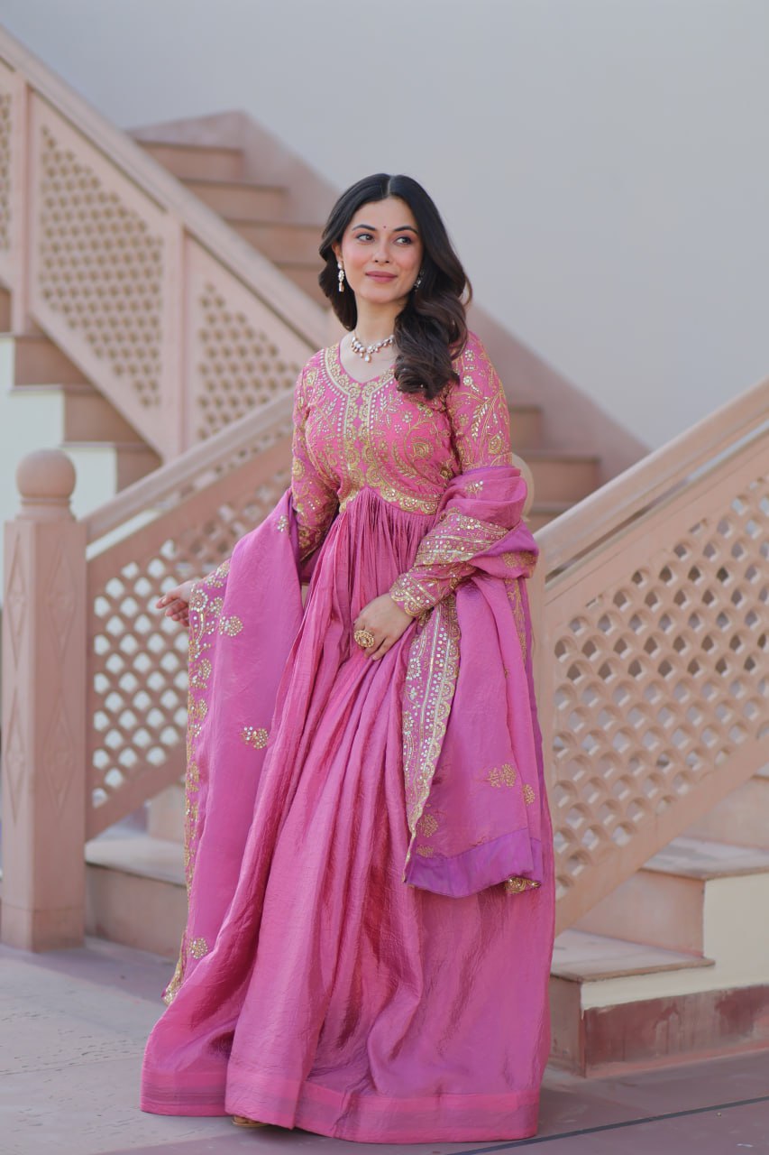 Sitara Embroidered Dreams in Regal Anarkali Set