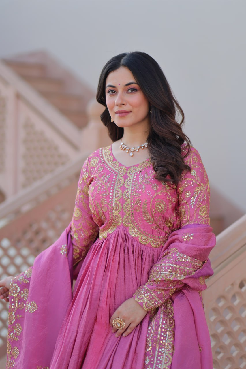Sitara Embroidered Dreams in Regal Anarkali Set