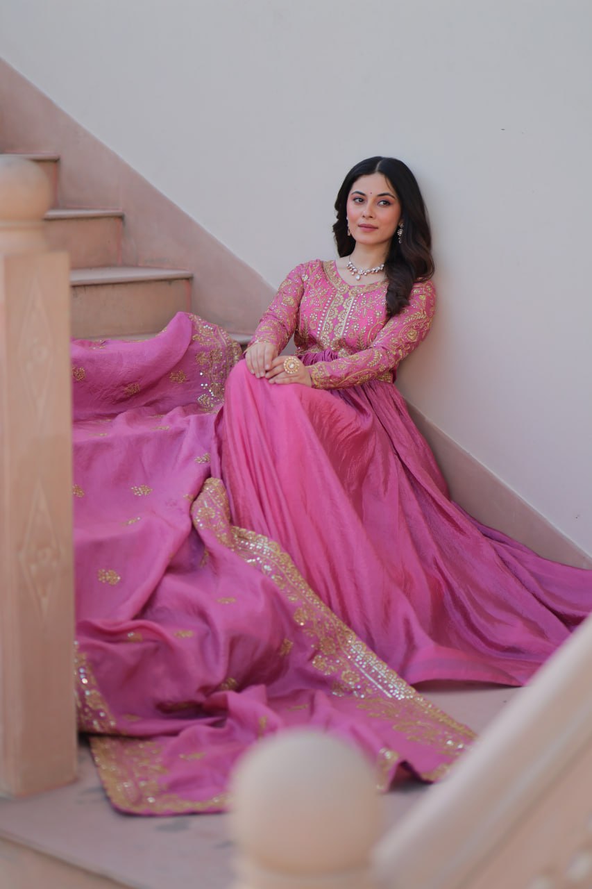 Sitara Embroidered Dreams in Regal Anarkali Set