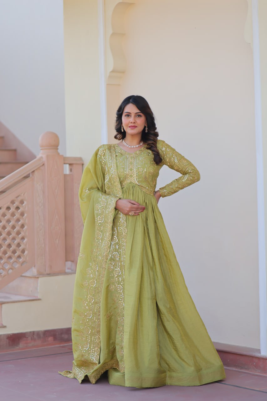 Sitara Embroidered Dreams in Regal Anarkali Set