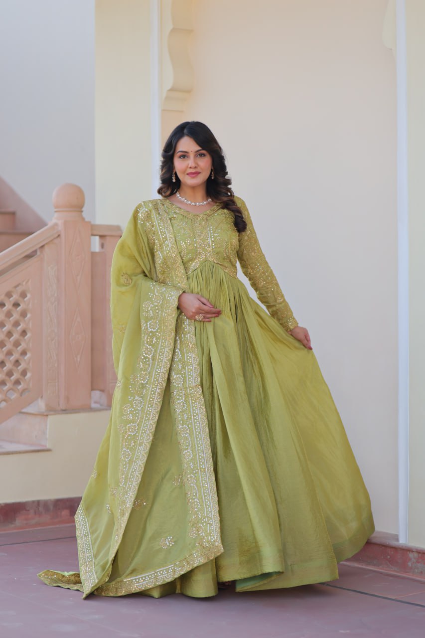 Sitara Embroidered Dreams in Regal Anarkali Set