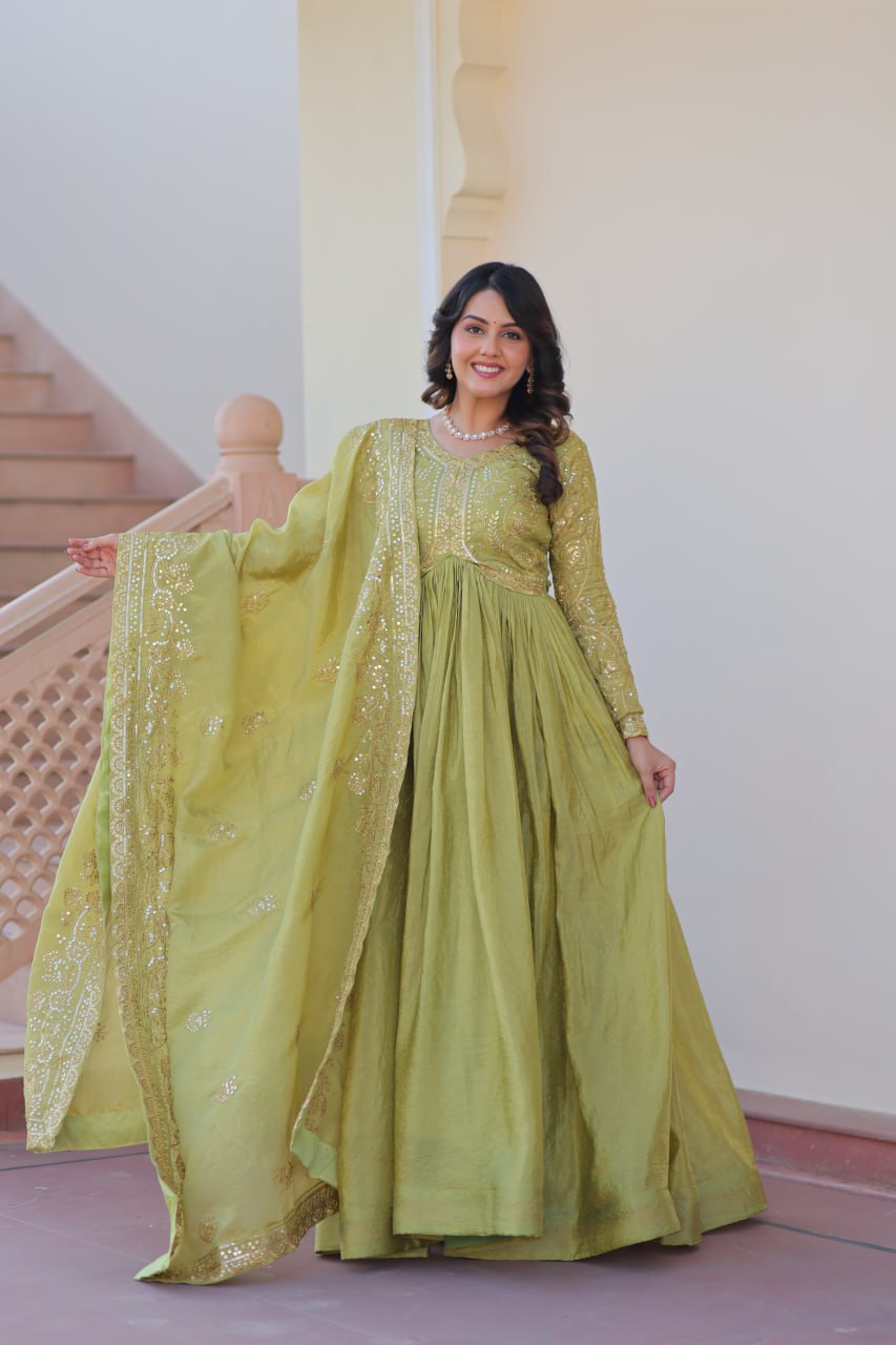 Sitara Embroidered Dreams in Regal Anarkali Set