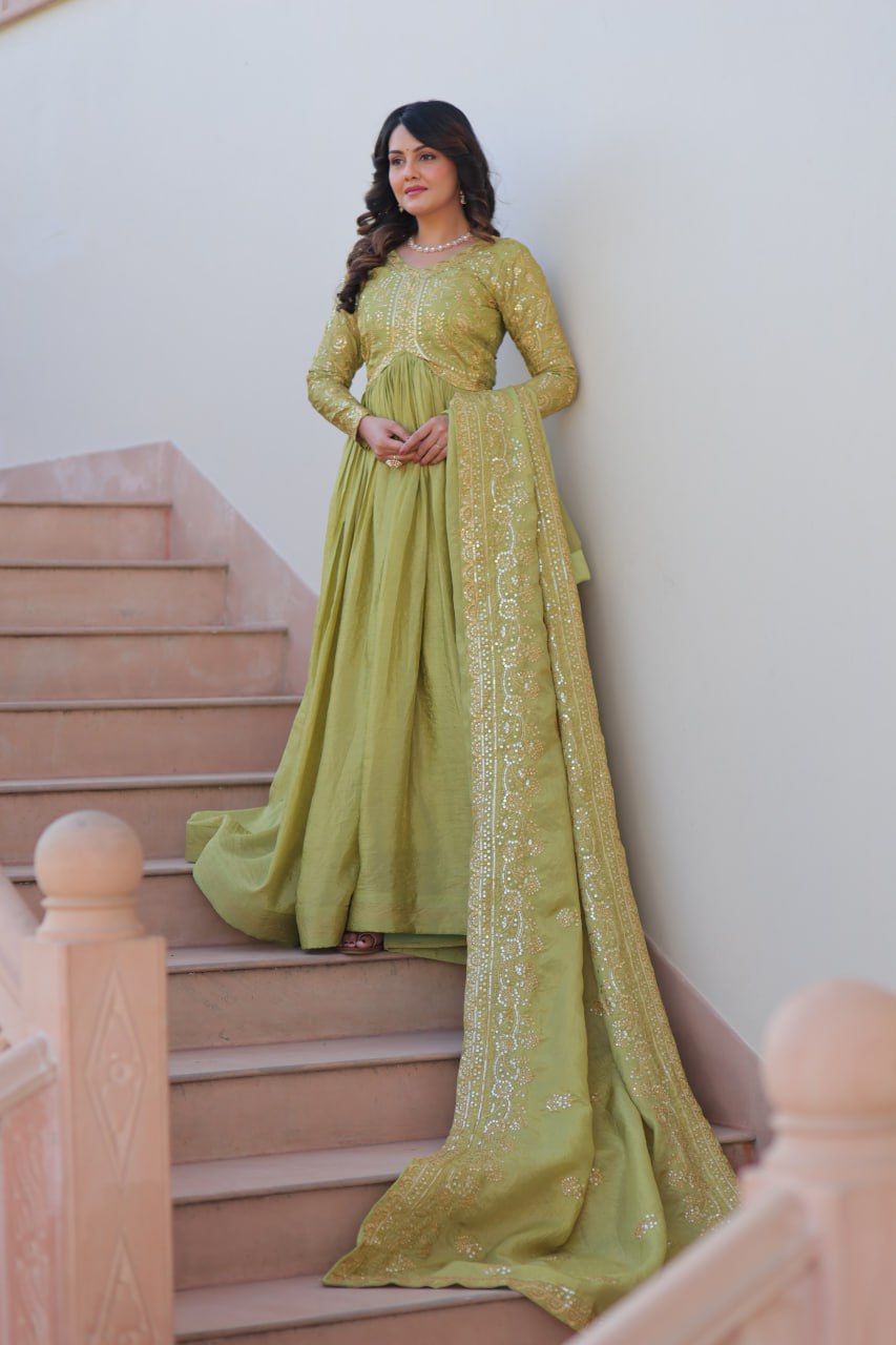 Sitara Embroidered Dreams in Regal Anarkali Set