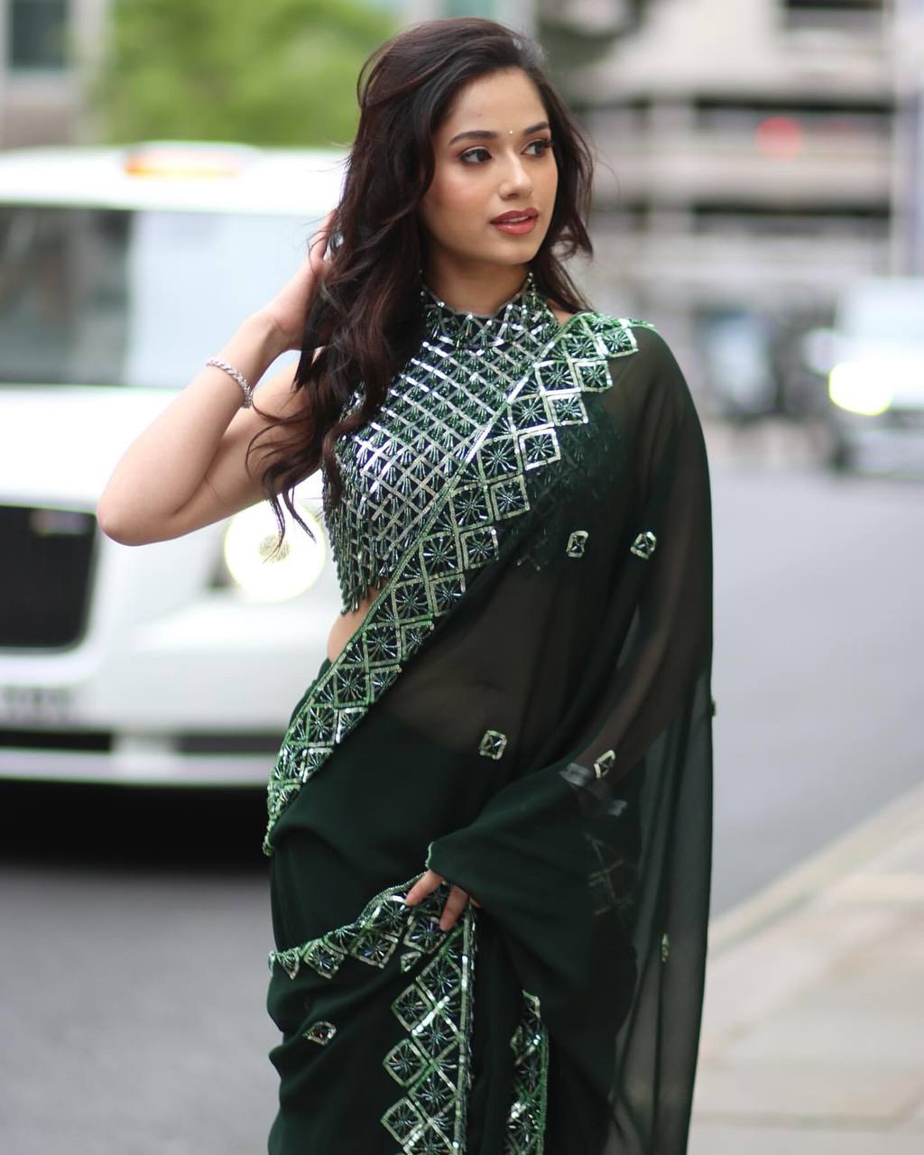 Celebrity Style Sequence Saree
