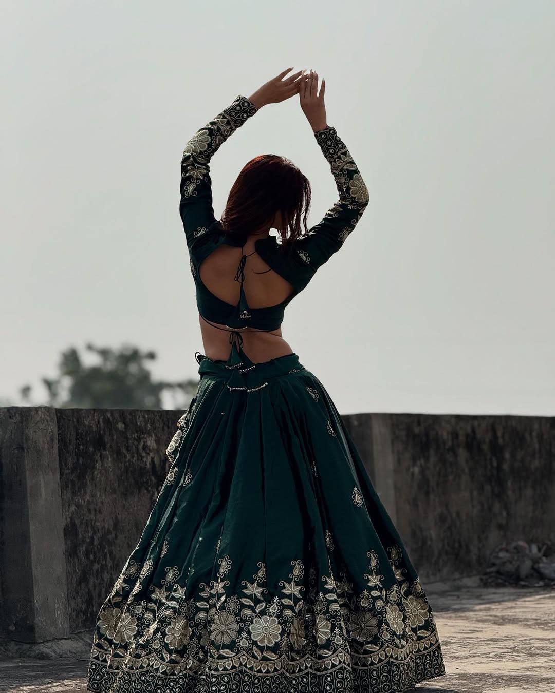 Sharvani Royal Rebellion of Raas Chinon Silk Lehenga Choli