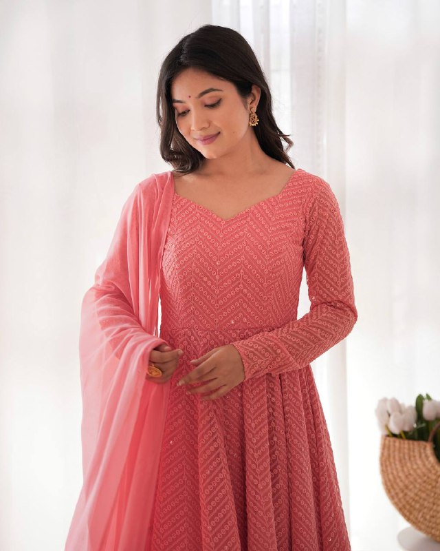 Roshni Ruffled Flared Anarkali Set