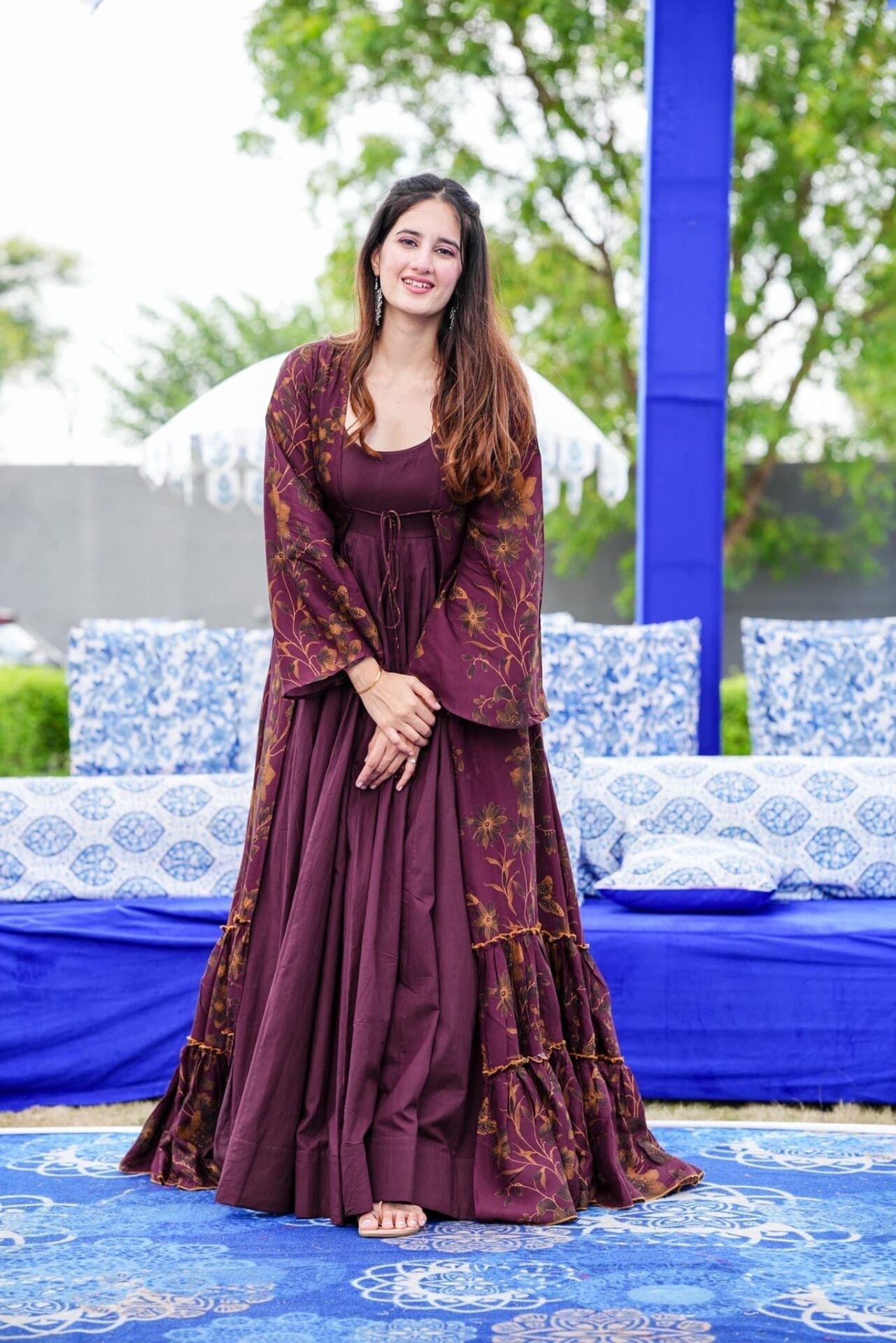 Kashvi muslin shrug set