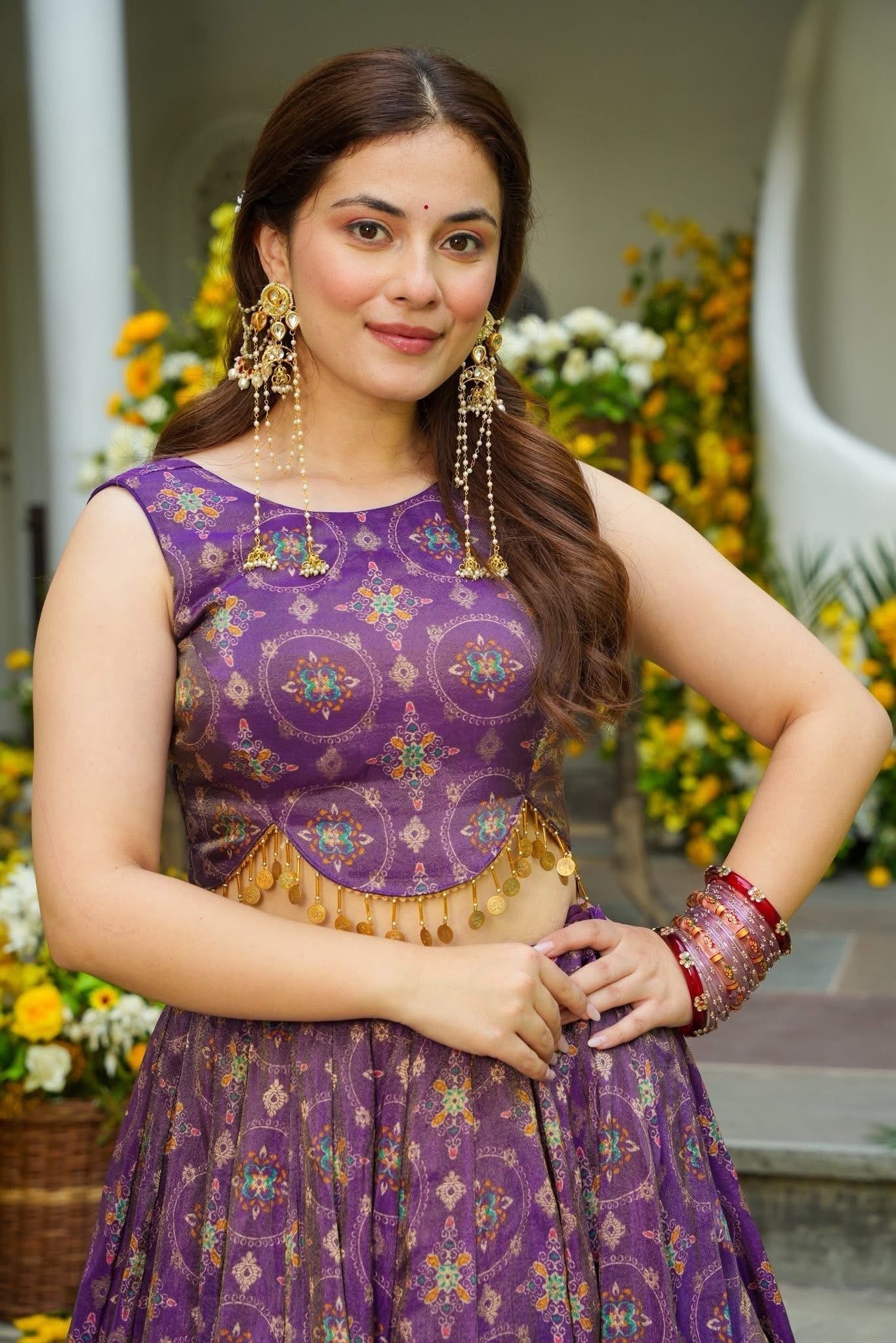 Freya Purple Festive Wear Lehenga Choli Set