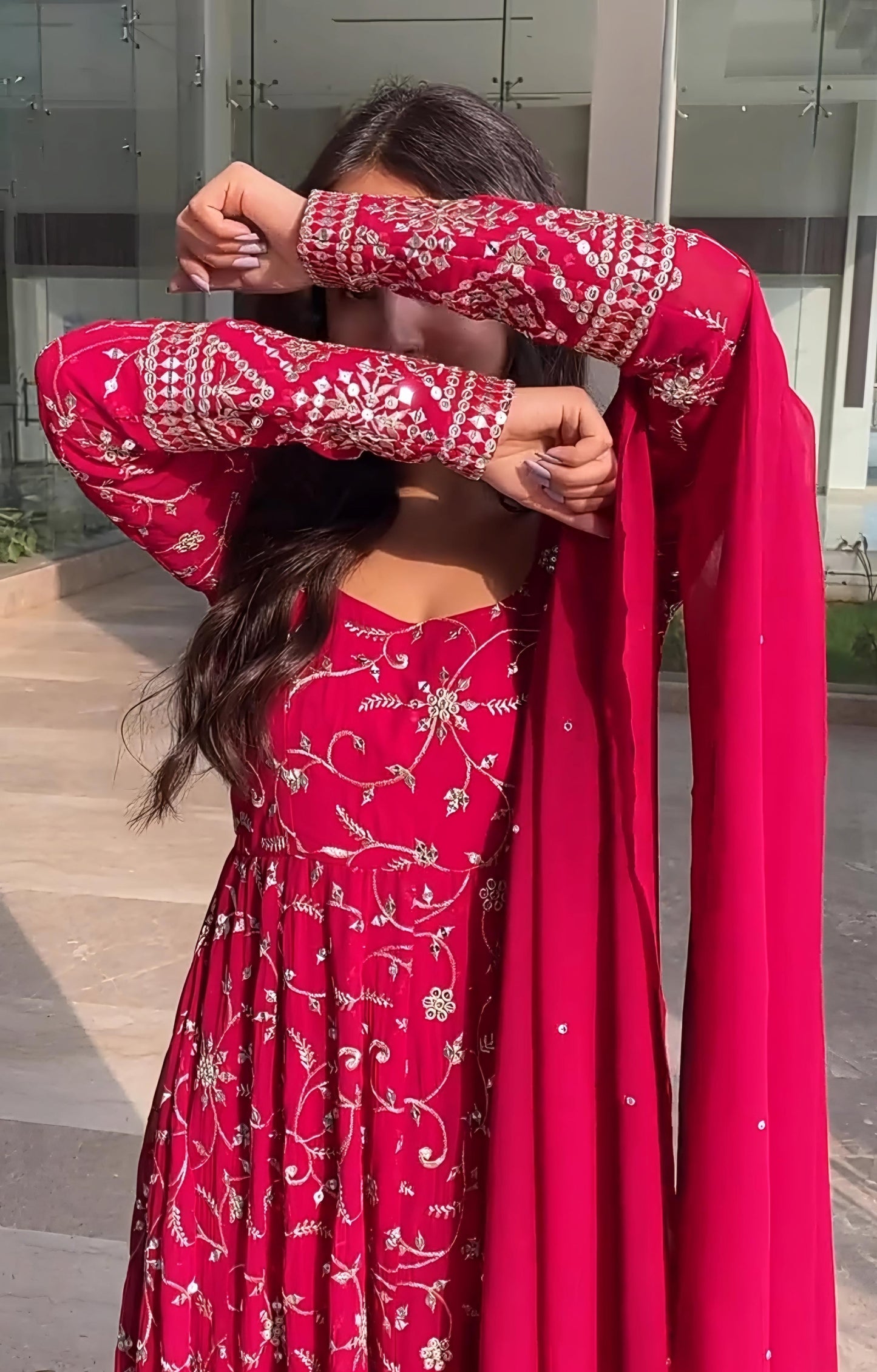 AHANA NEW ANARKALI SUIT SET