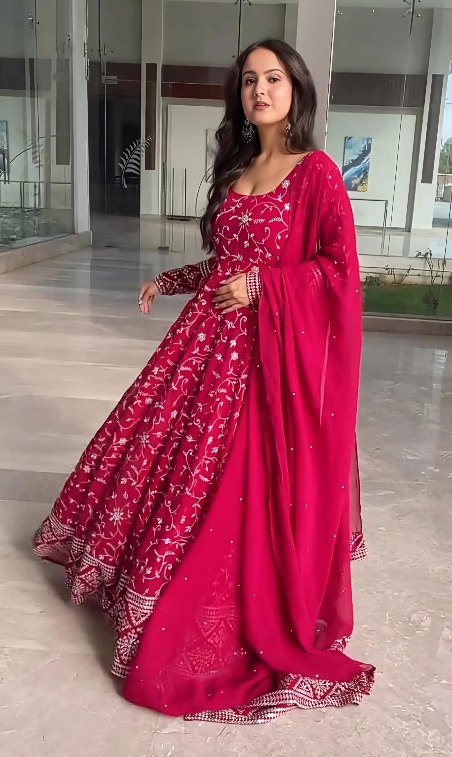 AHANA NEW ANARKALI SUIT SET