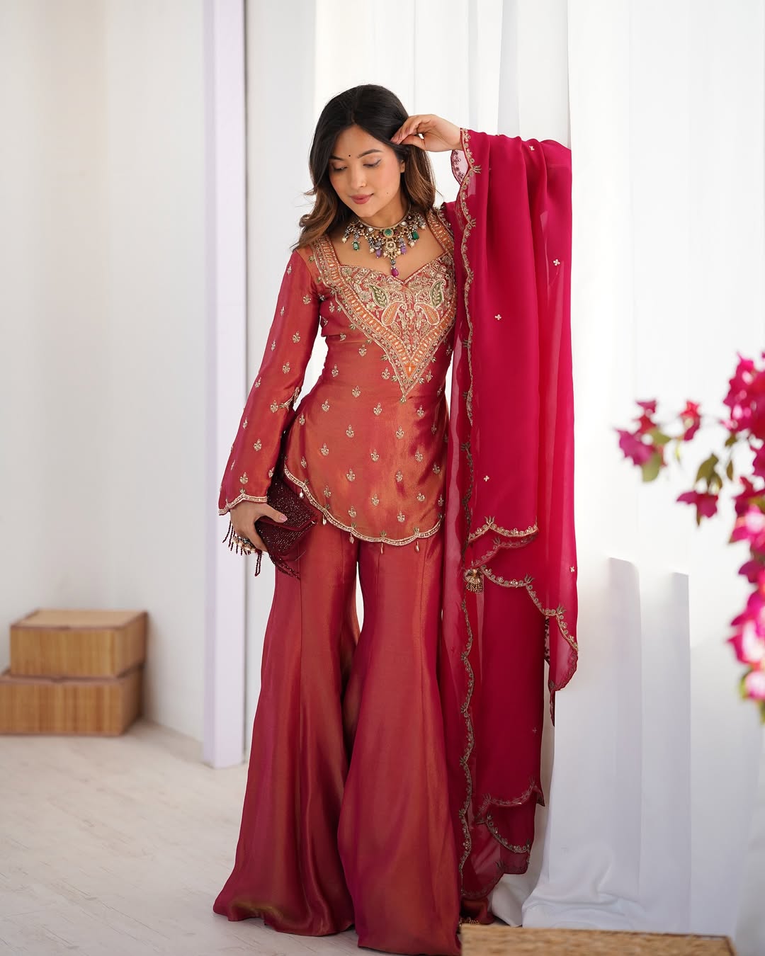 Royal Ethnic Set with Heavy Embroidery