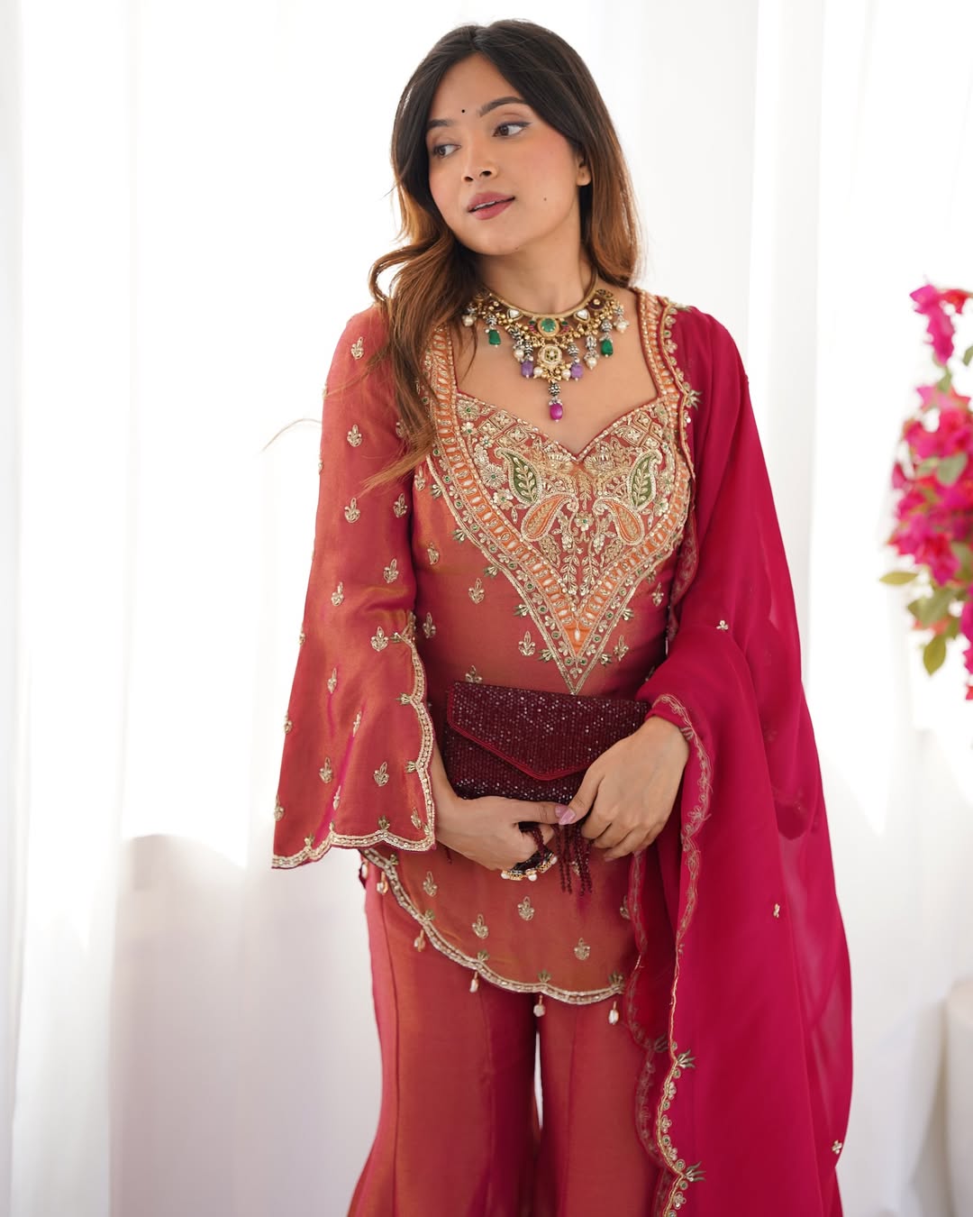 Royal Ethnic Set with Heavy Embroidery