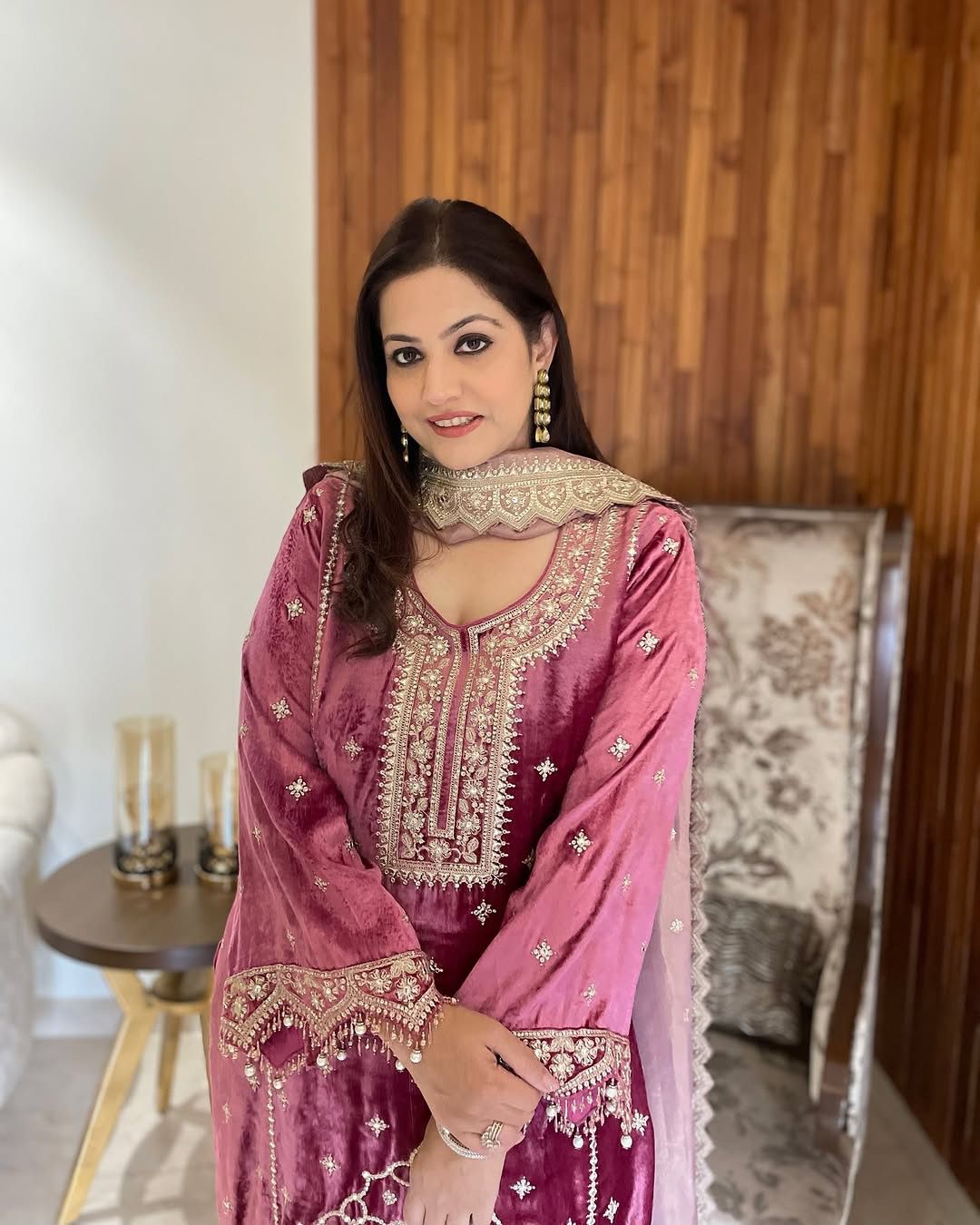 Majestic Velvet Reverie Couture Suit Set